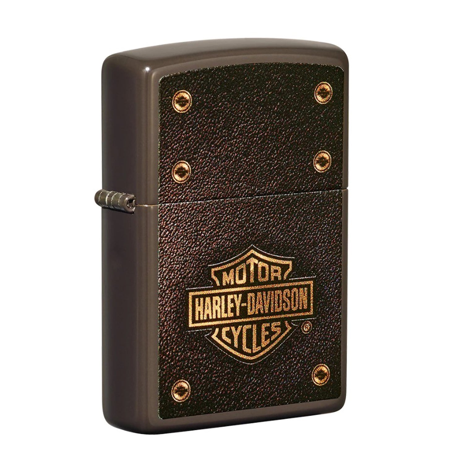 Zippo Harley-Davidson Brown Leather Look