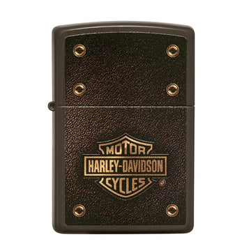 Zippo Harley-Davidson Brown Leather Look