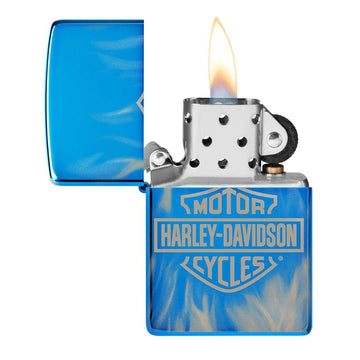 Zippo Harley-Davidson High Polish Blue Flame