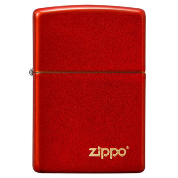 Zippo Lighter Classic Metallic Red Zippo Logo