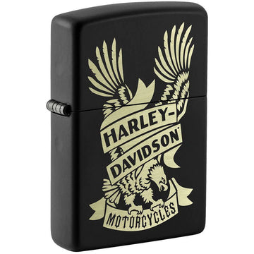 Zippo Harley Davidson Black Matte Lighter