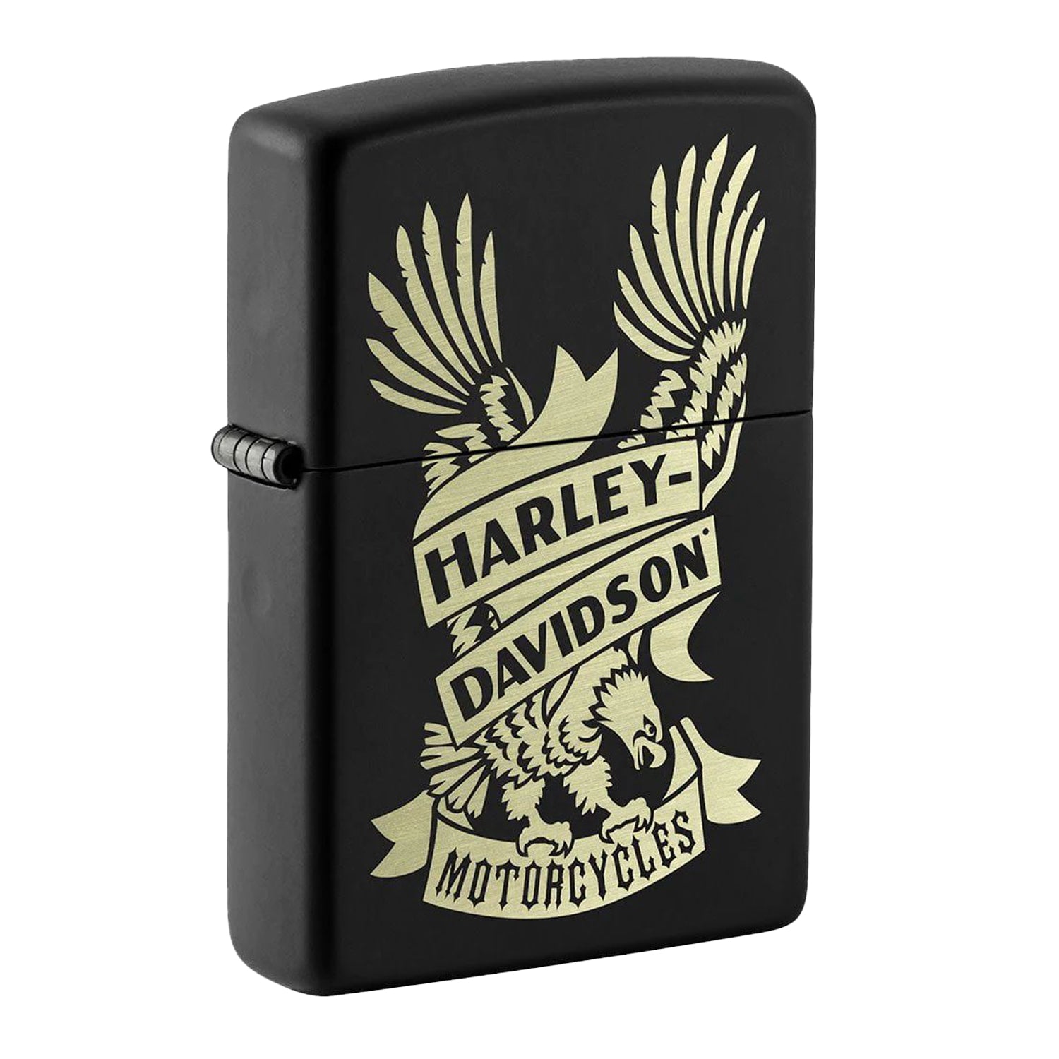 Zippo Harley-Davidson Black Matt Original Eagle Ribbon