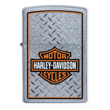Zippo Harley-Davidson Silver Checker Plate