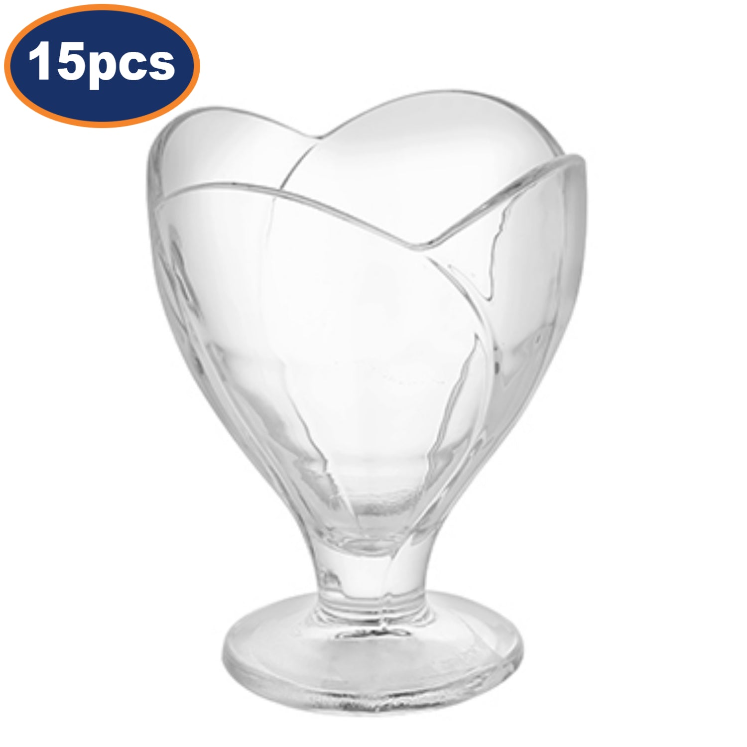 15Pcs Crocus 260ml Sundae Glass Bowls