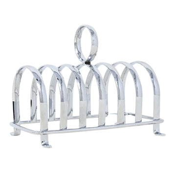 7 Slots Chrome Plated Toast Rack Holder Serving Stand