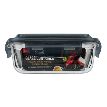 380ml Glass Clip Lock Food Storage Container with  Lid