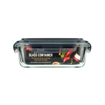 1100ml Glass Clip Lock Container by Sozali