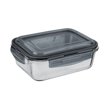 2Pcs 1.6L Glass Clip Lock Container by Sozali