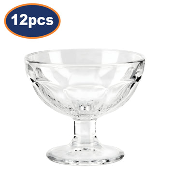 12Pcs Premium Clear Glass Dessert Bowls From Sozali