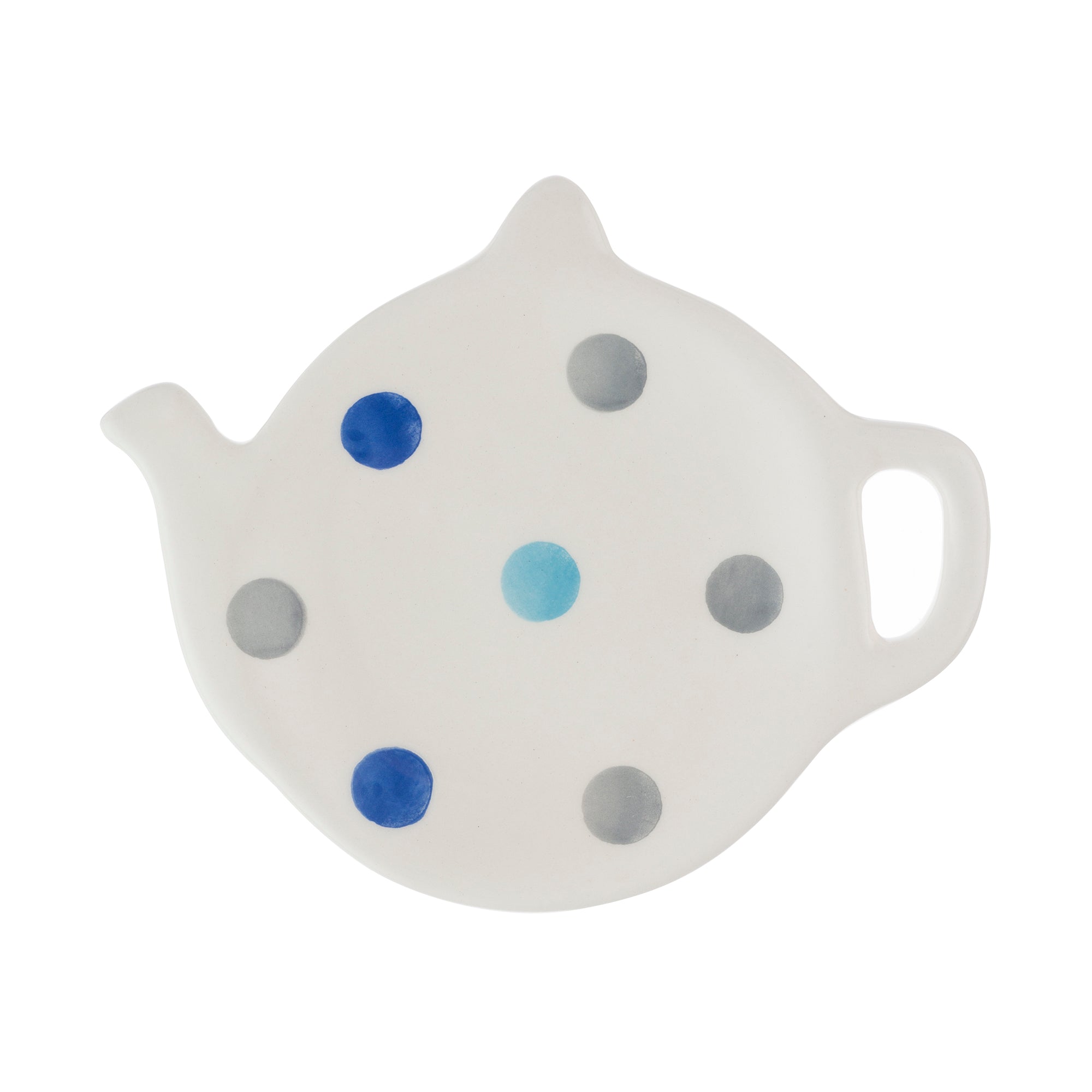 Padstow Ceramic White Hand Painted Tidy Rest Teabag Holder