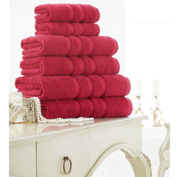 100% Cotton Zero Twist Bath Towel - Pomegranate - Bonnypack