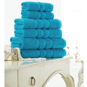 100% Cotton Zero Twist Hand Towel - Turquoise
