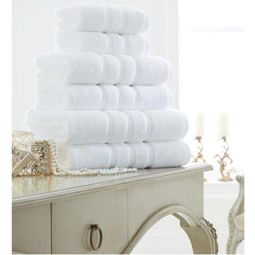 100% Cotton Zero Twist Hand Towel - White - Bonnypack