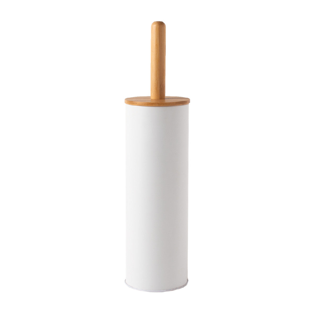 Sabichi White Bamboo Toilet Brush and Holder