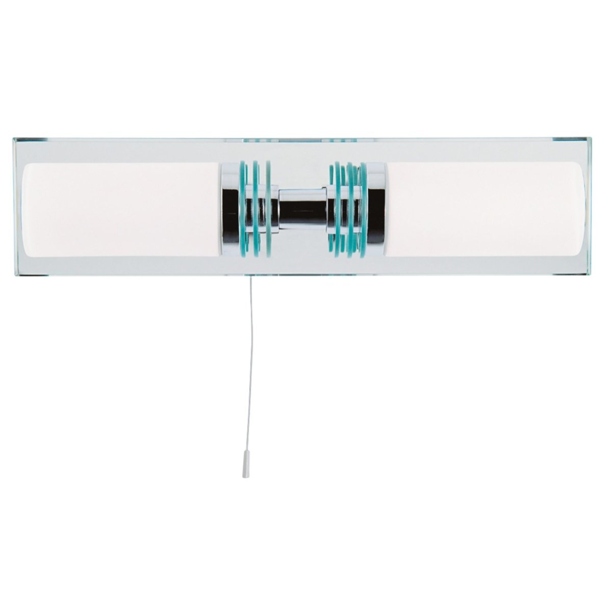 2 Modern Bathroom Chrome Mirror Backplate Wall Fitting Bracket Light - Bonnypack