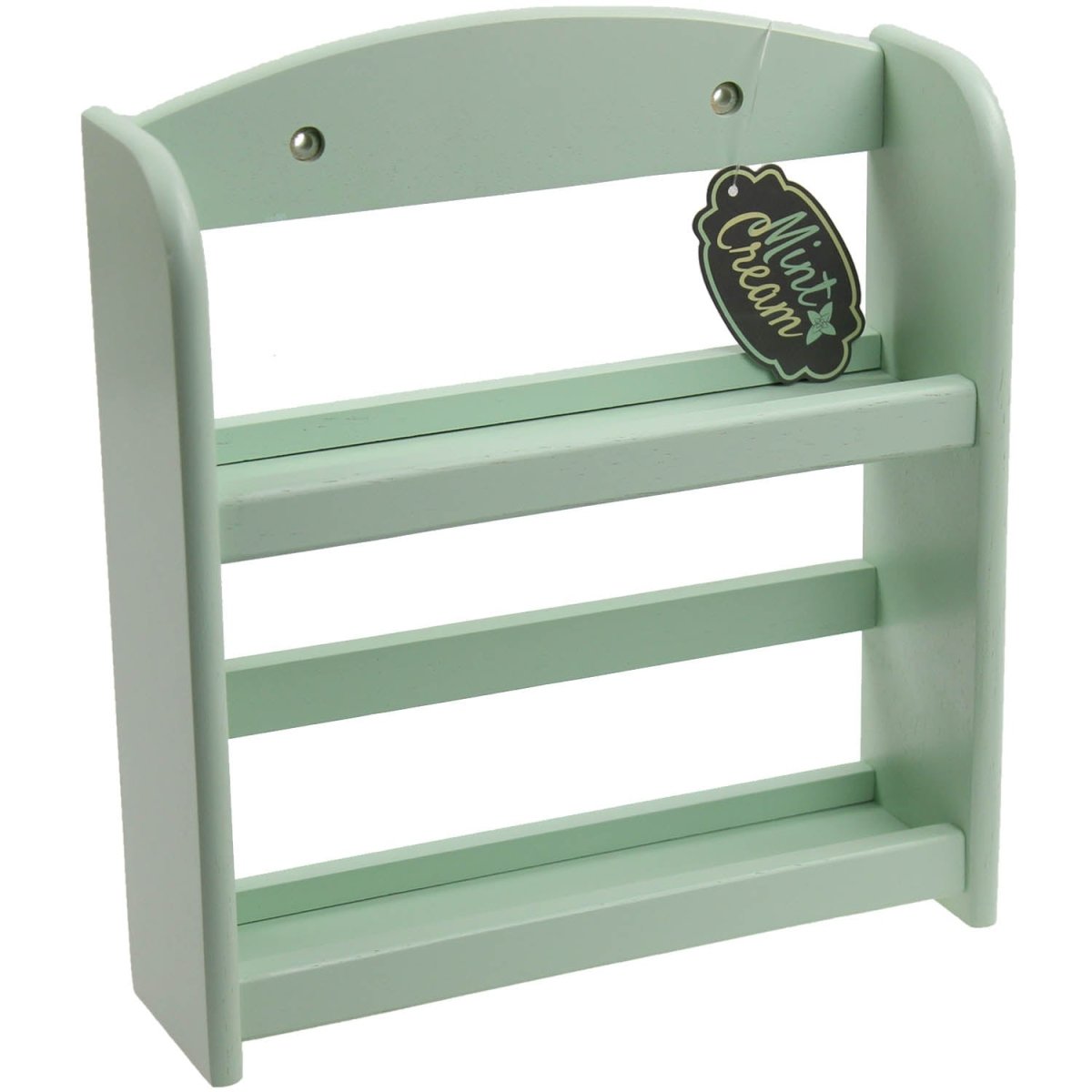 2 Tier Wood Kitchen Spice Rack Mint Green - Bonnypack