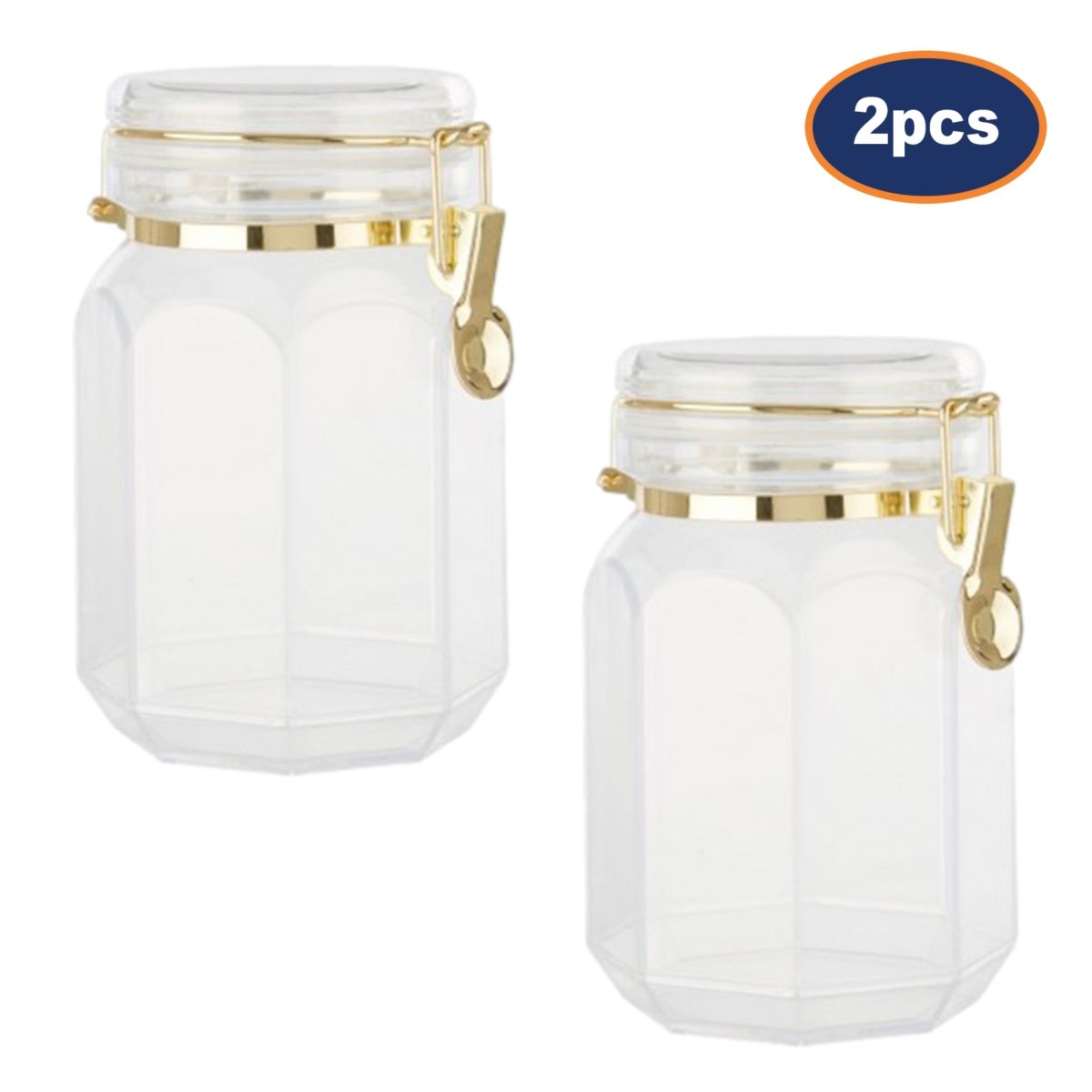 2pcs Gozo Large Clear Jar - Bonnypack