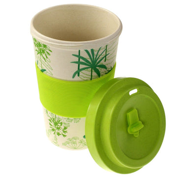 350ml Parrot Green Bamboo Travel Mug