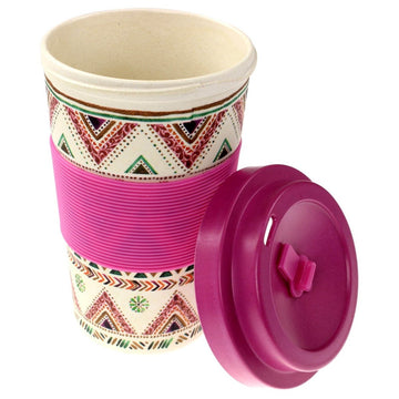 350ml Purple Bamboo Travel Mug