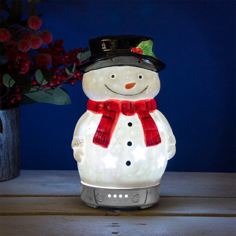 Snowman Shaped Humidifier Lamp Christmas Design