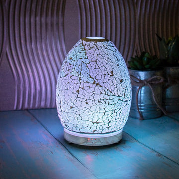 Egg Shaped Humidifier Pearl Mosaic Lamp Design