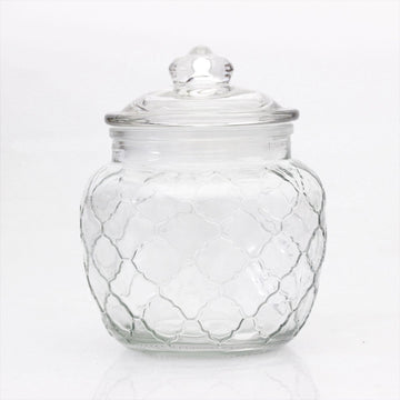 600ml Candy Glass Tea Coffee Sugar Storage Jar w/ Lid - Bonnypack