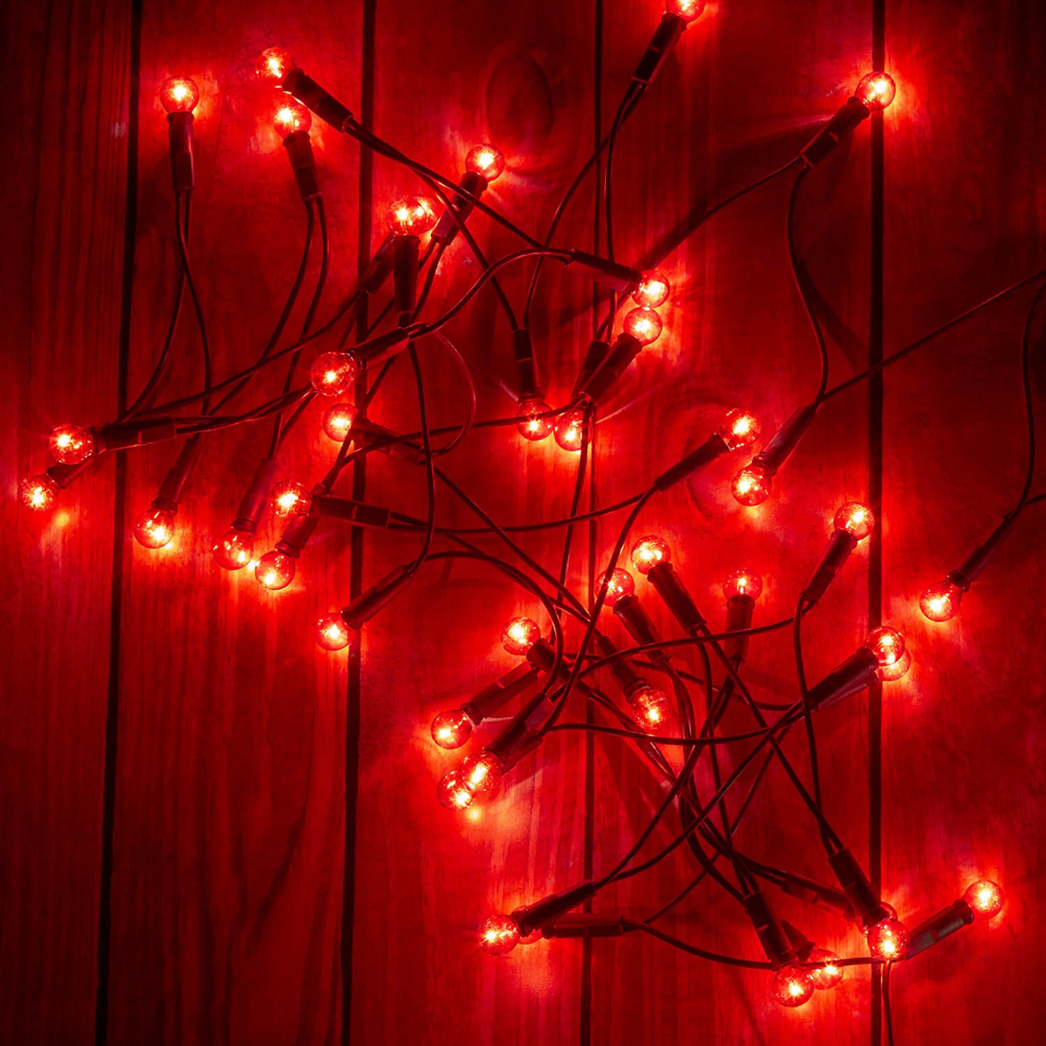 50 Ultra Bright Red Berry Indoor Christmas Lights