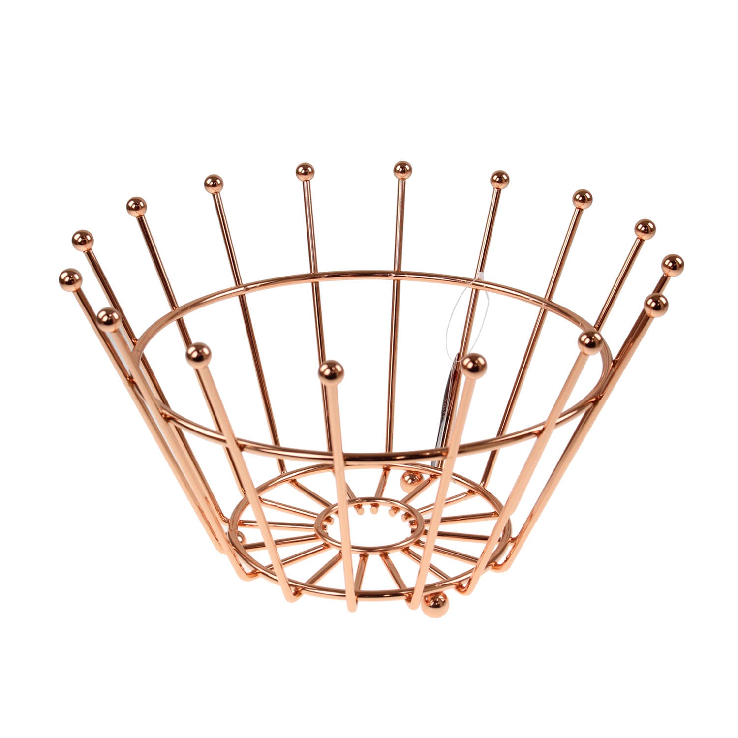 Copper Fruit Crown Bowl Basket Rack Vegetable Holder
