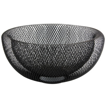 Mesh Fruit Bowl 24cm Black