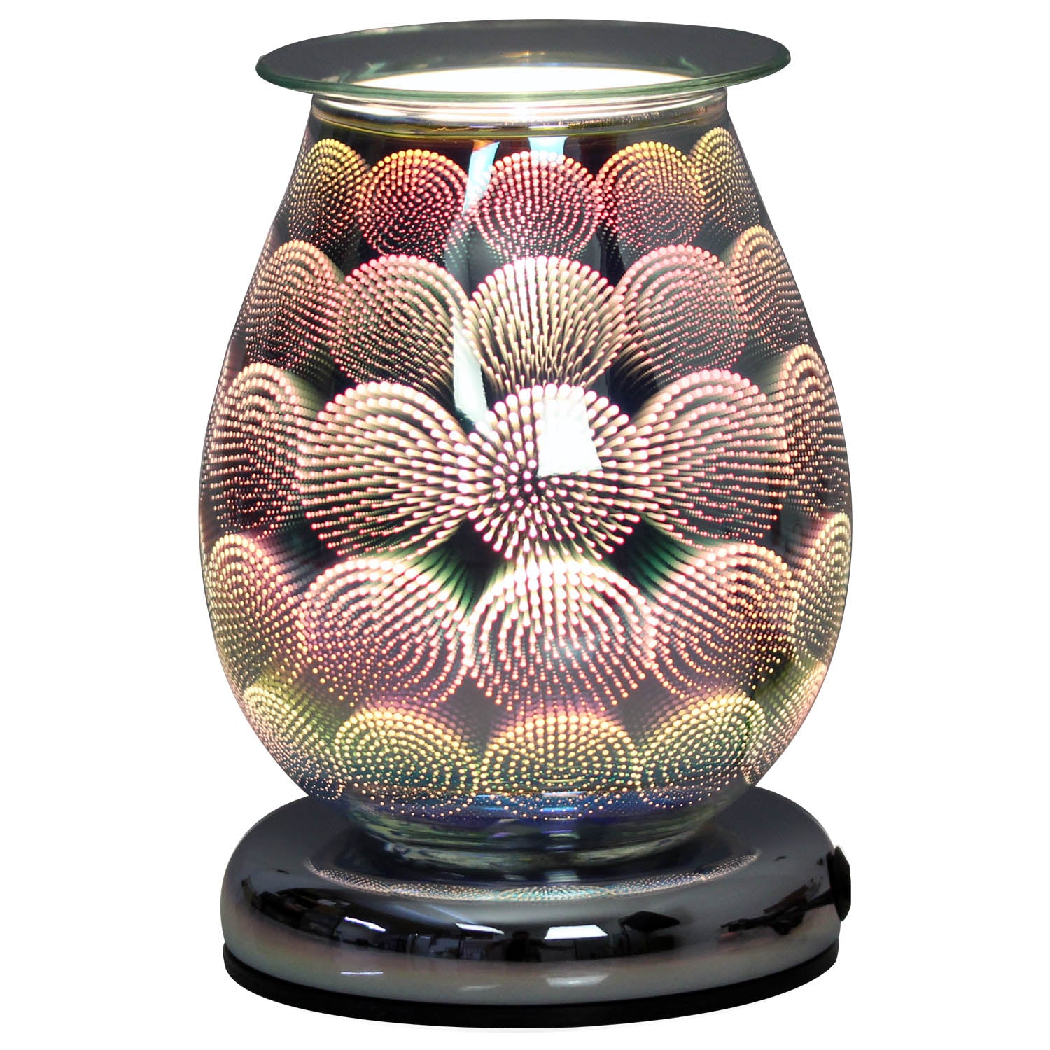 Aromatize Oval 3D Circles Design Electric Wax Melt Burner