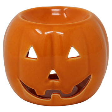 Wax Melt Burner - Pumpkin Round Orange 8cm