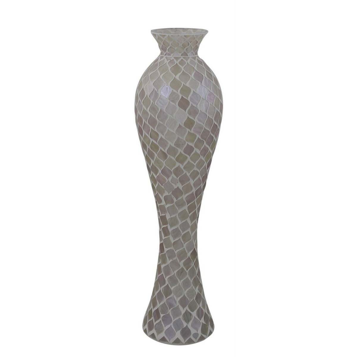 Beige Mosaic Curve Vase - Bonnypack