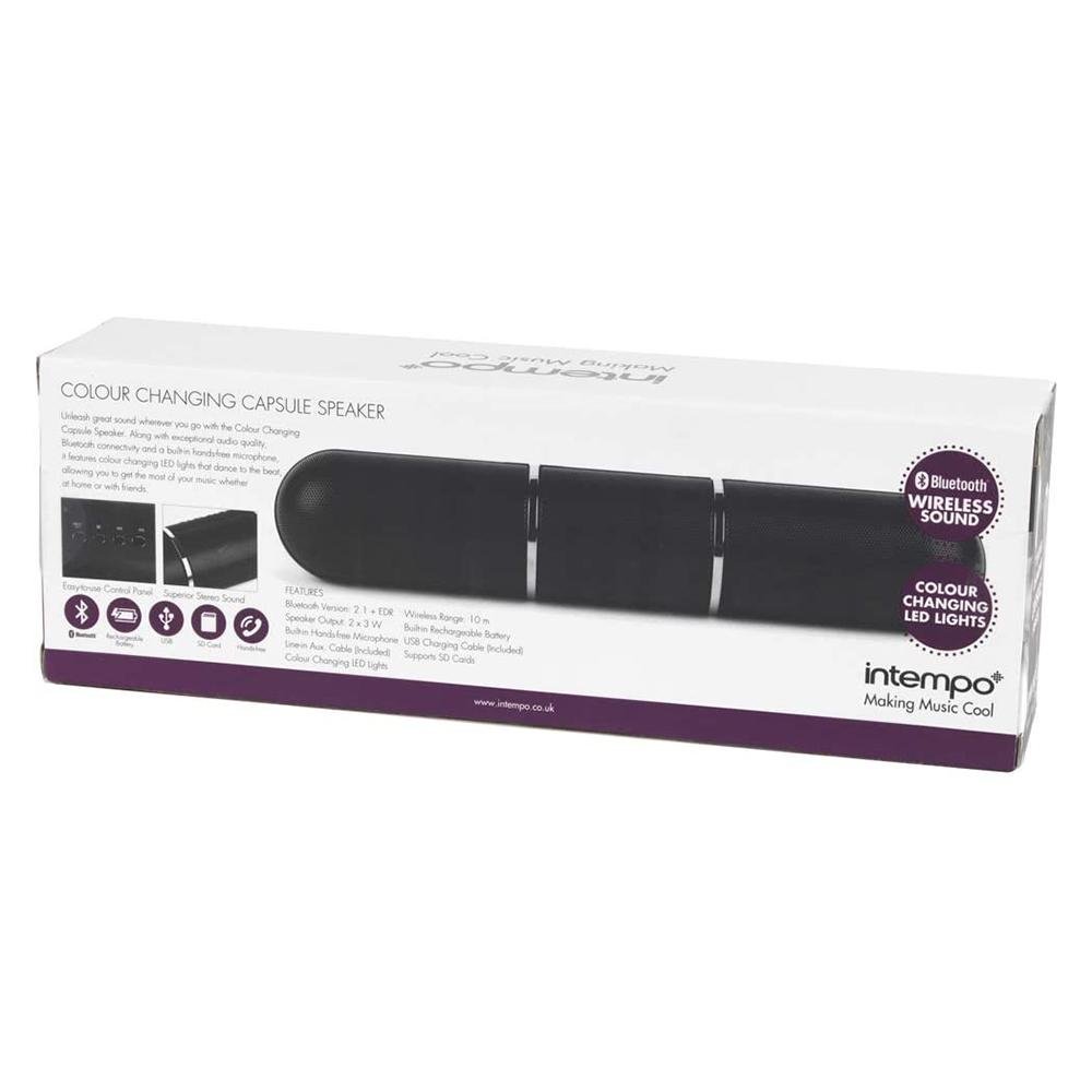 Bluetooth LED Lights Capsule Portable Speaker - Bonnypack