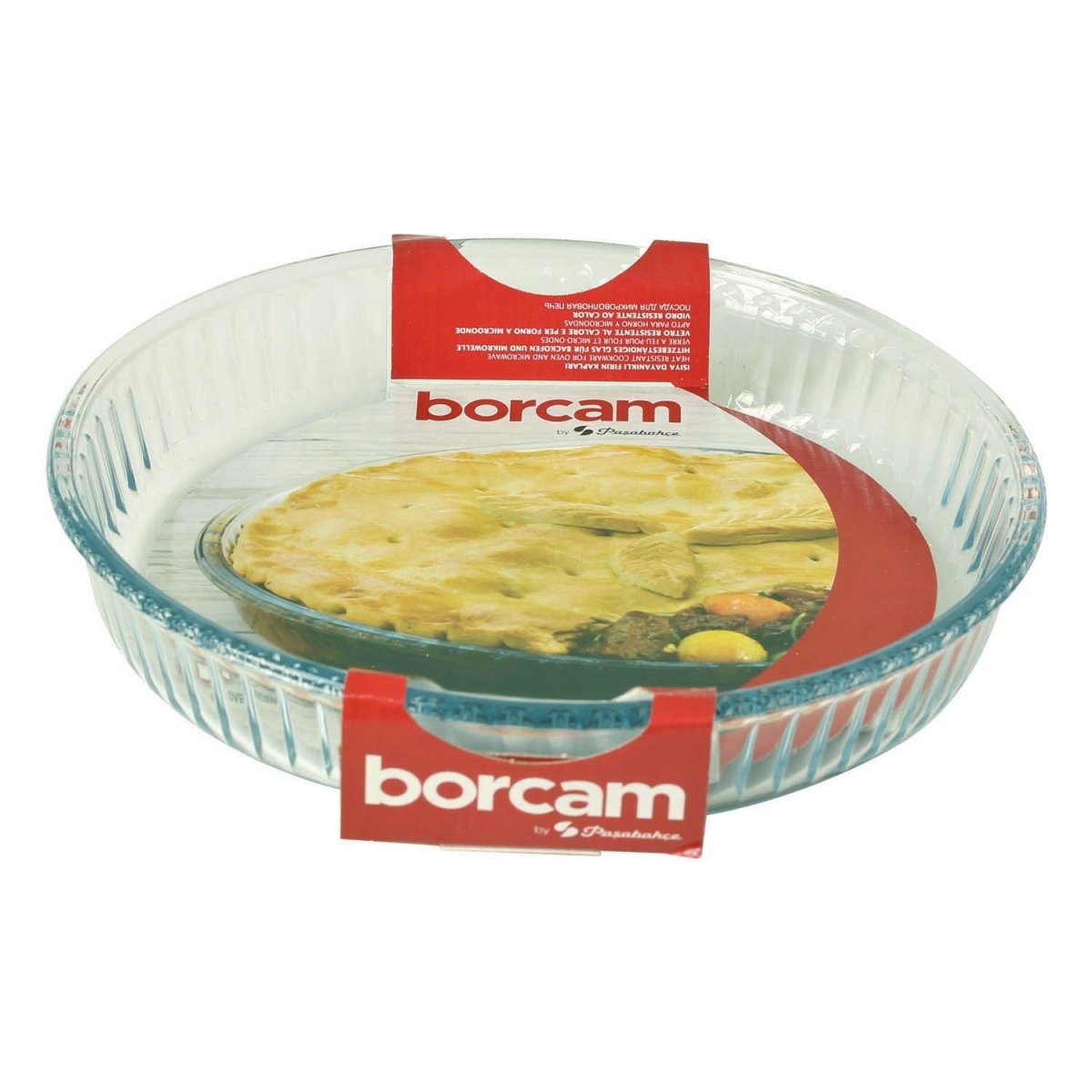 Borcam Clear Glass 32m Tart Pie Oven Food Baking Dish Tray - Bonnypack