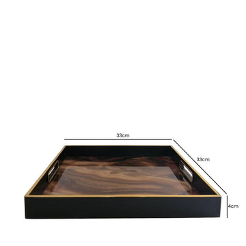 33cm Square Abstract Serving Tray Display Stand