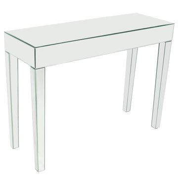 Modern Mirrored Geo Console Side End Table