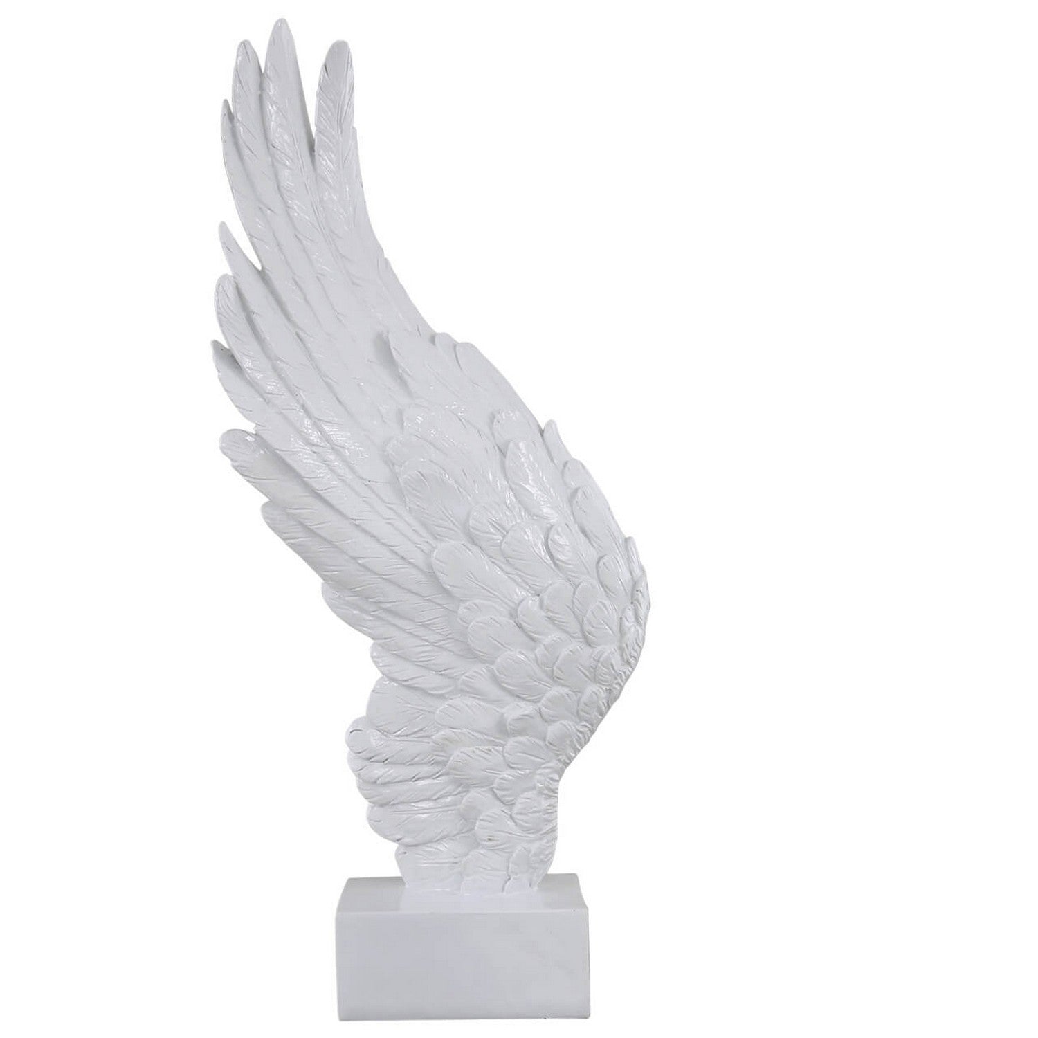 White Left Angel Wing Decor