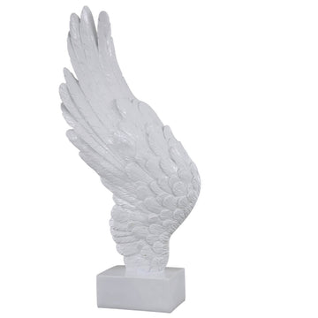 White Left Angel Wing Decor