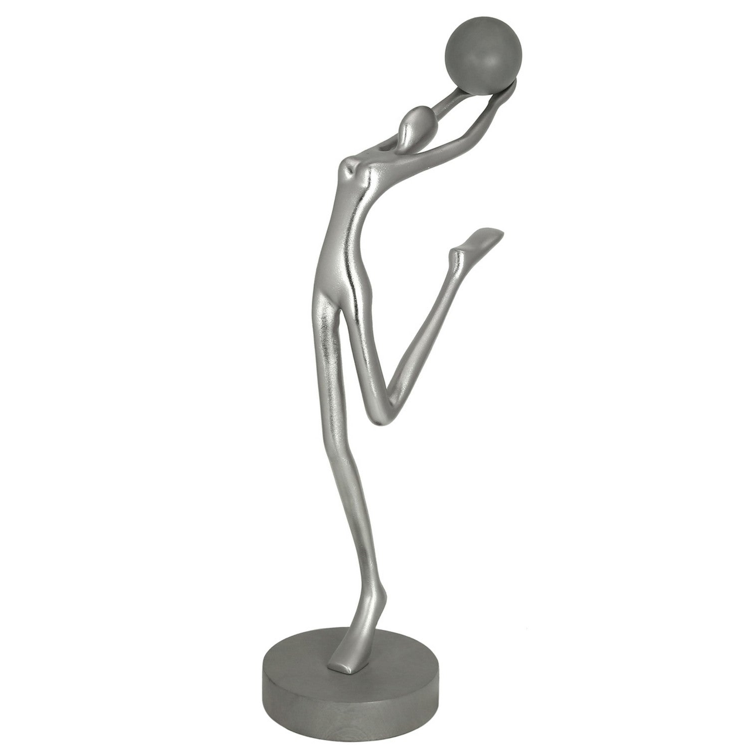 Stretch 28" Female Holding A Ball Sculpture