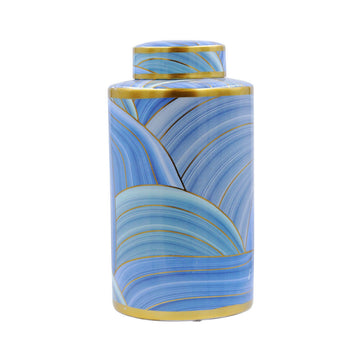 30cm Ginger Jar Teal Blue