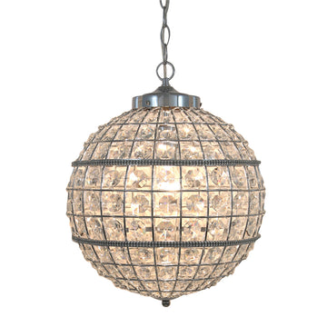 Vienna Small Clear Cut Glass Ceiling Light