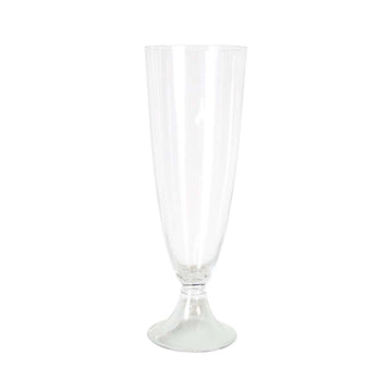 50cm Clear Glass Flute Flower Vase