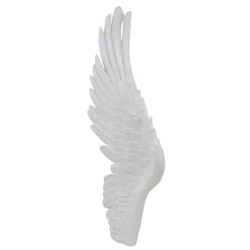 Shiny White Angel Left Wing Wall Decoration