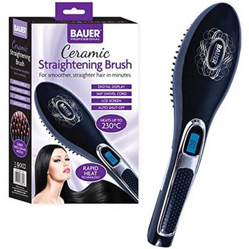 Bauer Black Ceramic Hair Straightening Brush