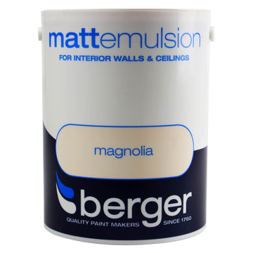Berger 5 Litre Magnolia Matt Emulsion Paint