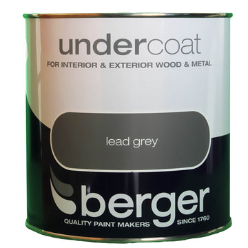 Berger Undercoat Lead Grey 2.5l Interior Exterior Wood Metal Paint