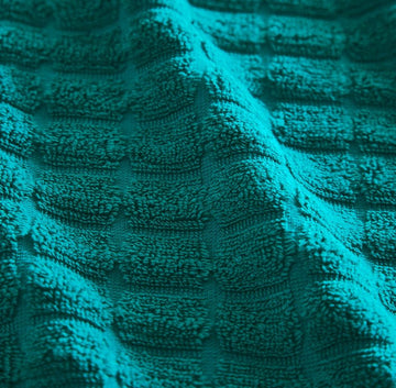 Bright Geo 100% Cotton Hand Towel - Turquoise