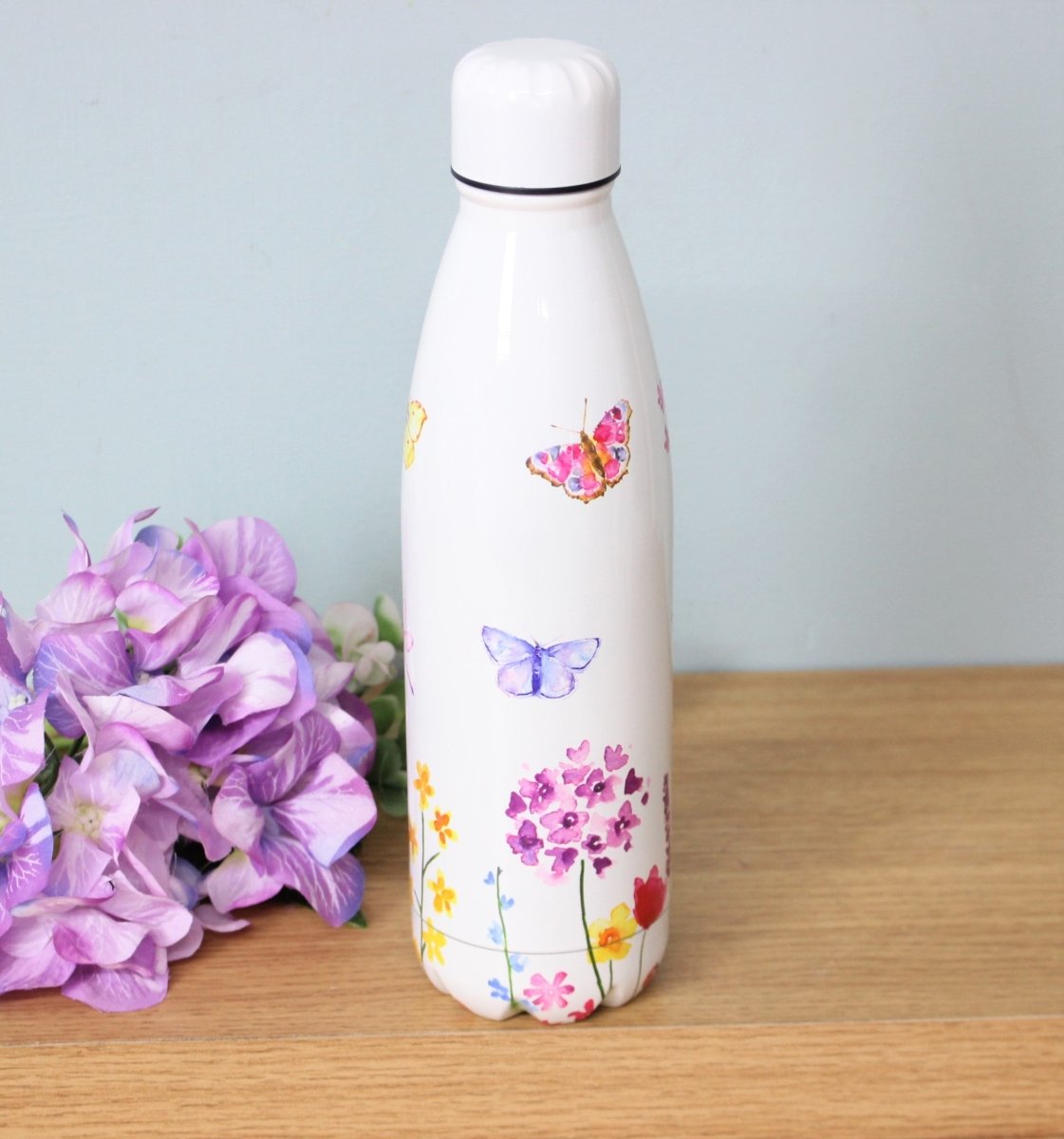 Butterfly Garden Flowers 500ml Travel Drinking Water Bottle - Bonnypack