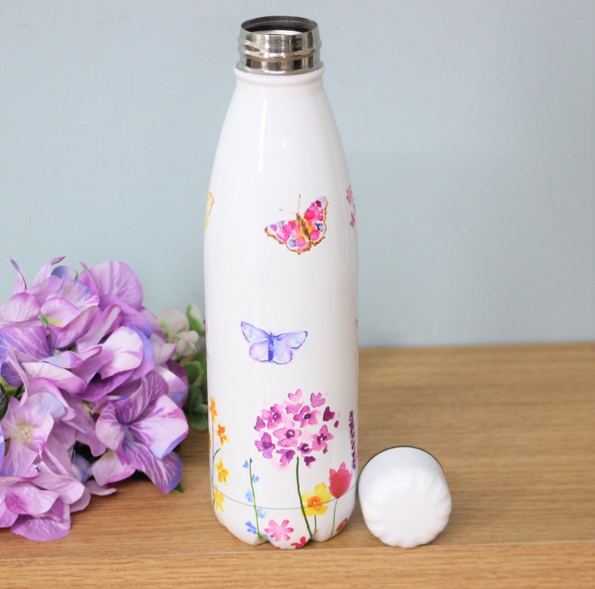 Butterfly Garden Flowers 500ml Travel Drinking Water Bottle - Bonnypack