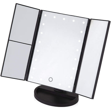 Carmen LED 3 Panel Mirror with 5pc Panels - Bonnypack
